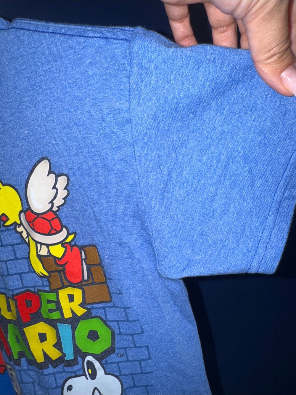 Super Mario - Blue Graphic Tee Boys Size XS - Picture 8 of 14